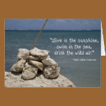 Rocks on the Beach Greeting Card cards