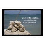 Rocks on the Beach Poster Print