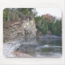 rocks over lake mouse pad mousepads