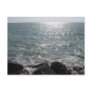 rocks, sea, horizon. postcard