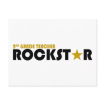 Rockstar - 2nd Grade Postcard