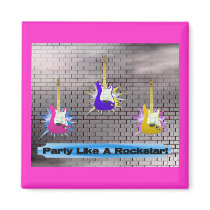 Rockstar Brick Wall magnets