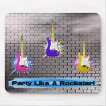 Rockstar Brick Wall mousepads