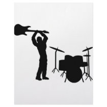 Rockstar drum guitar smasher letterhead