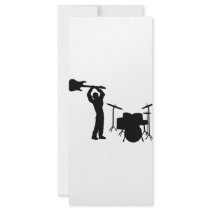 Rockstar drum guitar smasher rack card template