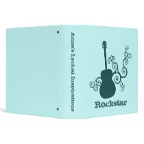 Rockstar Guitar Binder, Dark Teal