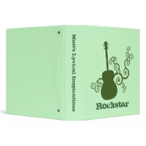 Rockstar Guitar Binder, Green