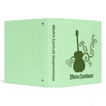 Rockstar Guitar Binder, Green