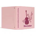 Rockstar Guitar Binder, Magenta