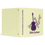 Rockstar Guitar Binder, Purple