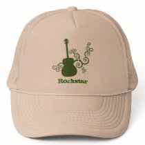 Rockstar Guitar Hat, Green