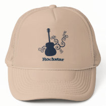Rockstar Guitar Hat, Royal Blue