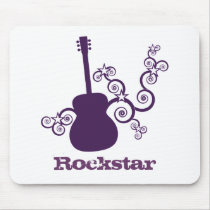 Rockstar Guitar Mousepad, Purple