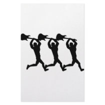 rockstar icon running guitarist custom stationery