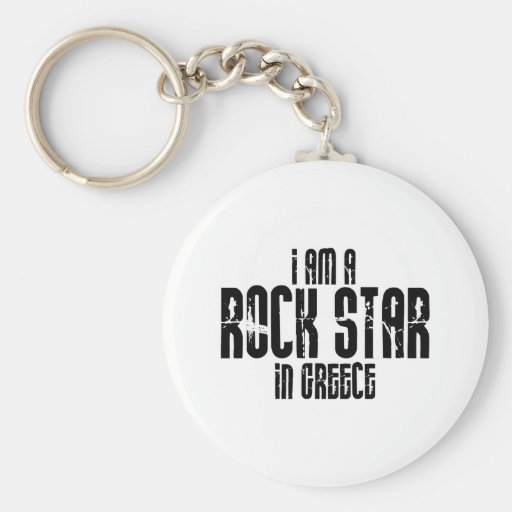 Rockstar In Greece Key Chain