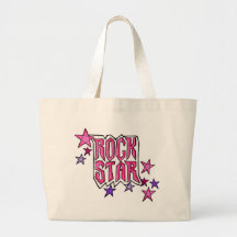 RockStar in PInk Tote Bags