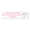 Rockstar Minivan bumper stickers by KristinDenny Rockstar Minivan bumper stickers