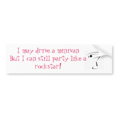 Rockstar Minivan Bumper Stickers by KristinDenny