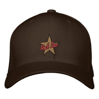 Rockstar music lovers rock star embroidered cap embroidered hat by Funkart