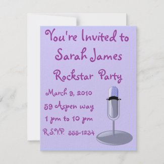 Rockstar Party Invitation