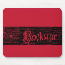 Rockstar rojo mousepad