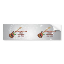 Rockstars are born in Afghanistan Bumper Stickers