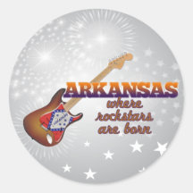 Rockstars are born in Arkansas Sticker