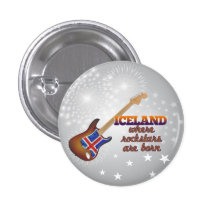 Rockstars are born in Iceland Pin