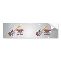 Rockstars are born in Israel Bumper Stickers