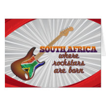 Rockstars are born in South Africa Card