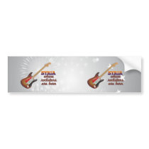 Rockstars are born in Syria Bumper Stickers