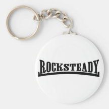 Rocksteady Black Keychain