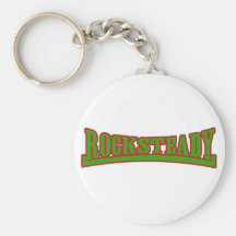 Rocksteady Green Keychain