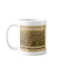 Rockville Connecticut in 1877 Coffee Mugs