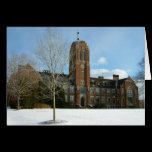 Rockwell Hall in Winter Card