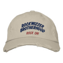 Rockwizzer Brotherhood Rock On hat 4 Embroidered Baseball Caps