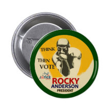 Rocky Anderson for President 2012 Pins