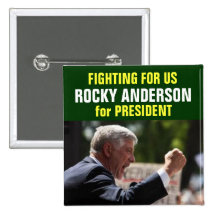 Rocky Anderson for President button