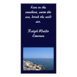 Rocky Beach Photo with Quotation Photo Card Template