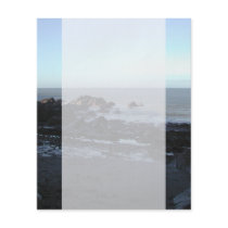 Rocky Beach. Scenic Coastal View. Full Color Flyer