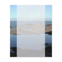 Rocky Beach. Scenic Coastal View. Full Color Flyer
