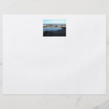 Rocky Beach. Scenic Coastal View. Personalized Flyer