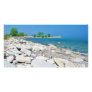 Rocky Beach Shore Custom Photo Card