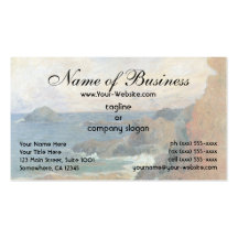 Rocky Coast by Paul Gauguin Business Card Templates