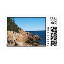 Rocky Coast Of Bass Harbor Stamp