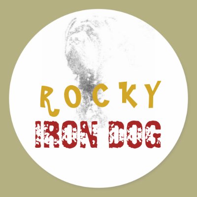 Rocky: Iron Dog stickers by splashikins
