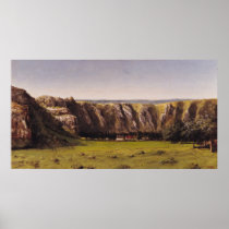 Rocky landscape near Flagey Print