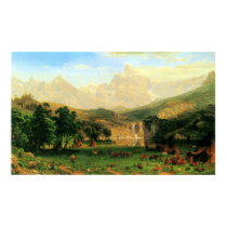 Rocky Montains at Lander's Peak by Bierstadt posters