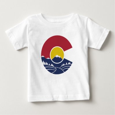Rocky Mountain Colorado C Tee Shirts