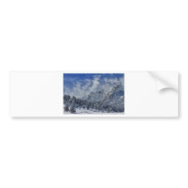 Rocky Mountain Dusting Of Snow Boulder Colorado Bumper Stickers